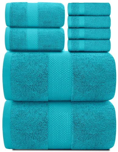 Luxury aqua bath towel set - towel,